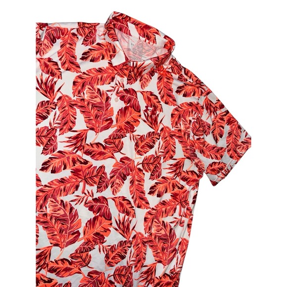Under Armour Playoff Printed Performance Polo Men's XXL Tropical Neon Palms‎ - Picture 1 of 7